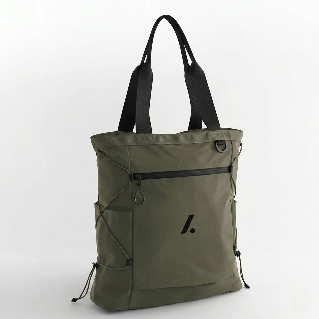 Everyday Drawstring Tote Bag - Green
