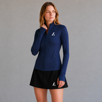 Women's Athletic Full Zip Jacket - Navy