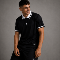 Heritage Match Polo Shirt - Black