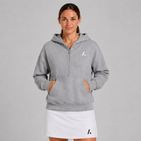Women's Zip Cropped Hoodie - Grey
