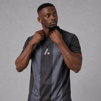 Heritage Match Polo Shirt - Black/Grey
