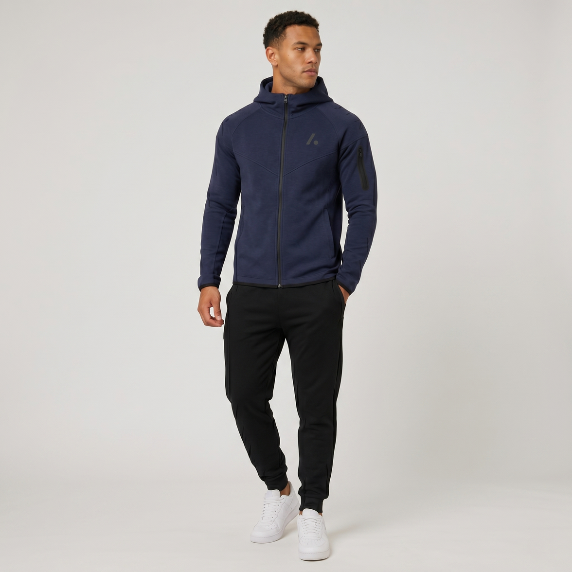 Men's Tech Fleece Full Zip Hoodie - Navy