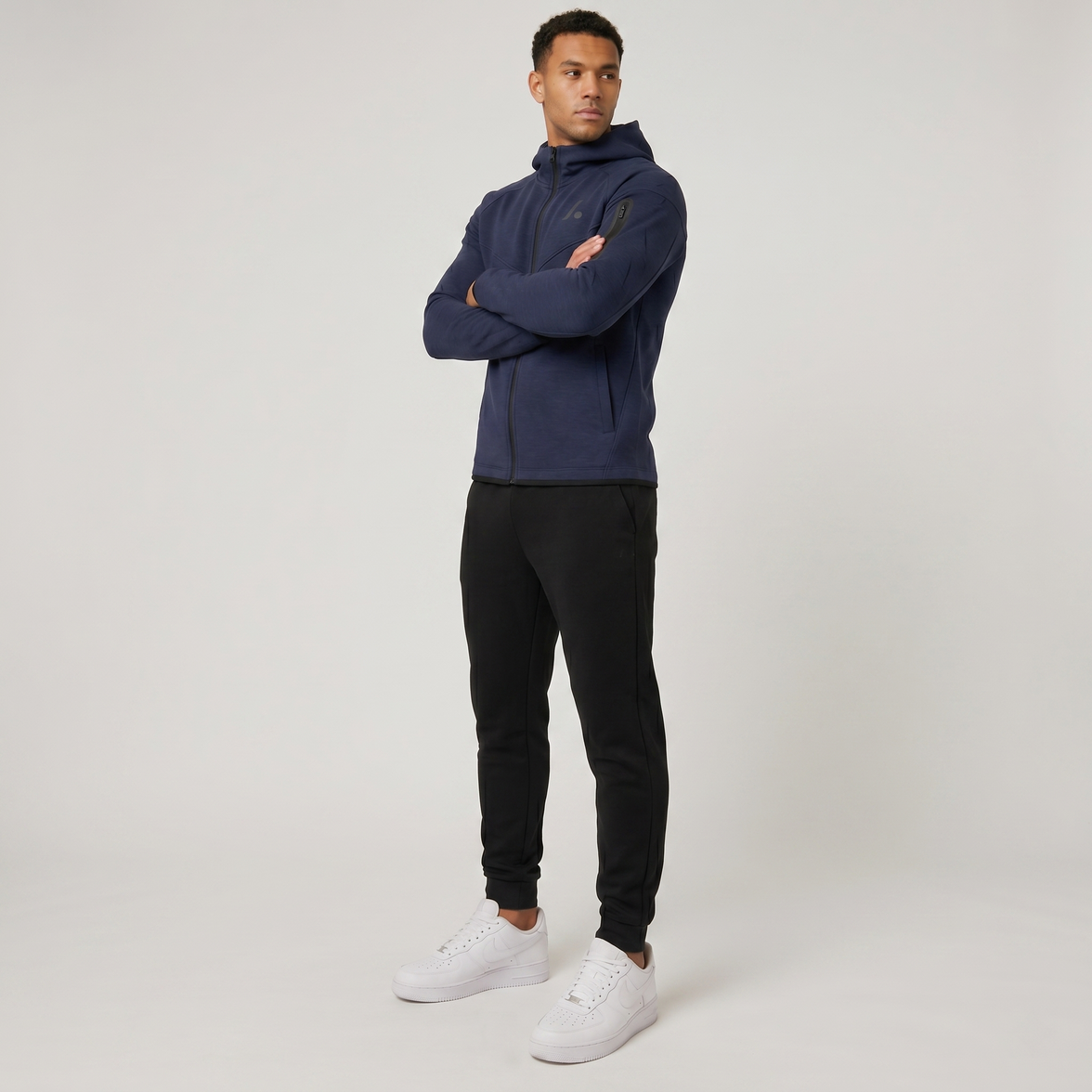 Men's Tech Fleece Full Zip Hoodie - Navy