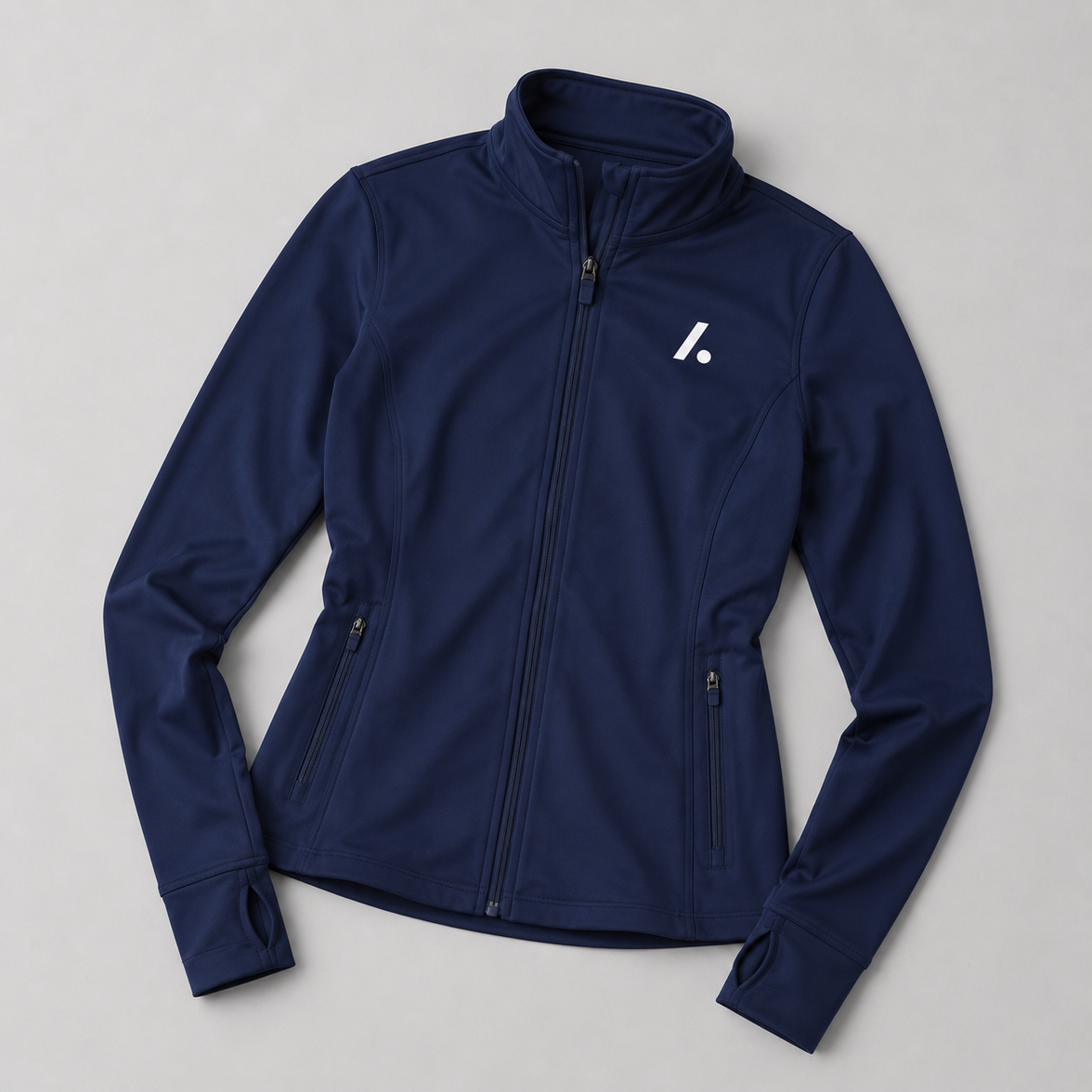Women's Athletic Full Zip Jacket - Navy