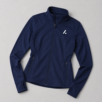 Women's Athletic Full Zip Jacket - Navy