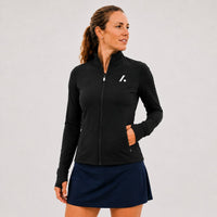 Women's Athletic Full Zip Jacket - Black